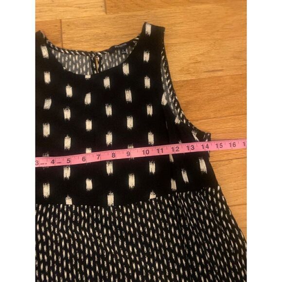 Madewell women's polka dot/striped sleeveless blouse with keyhole back sz small - Picture 5 of 7